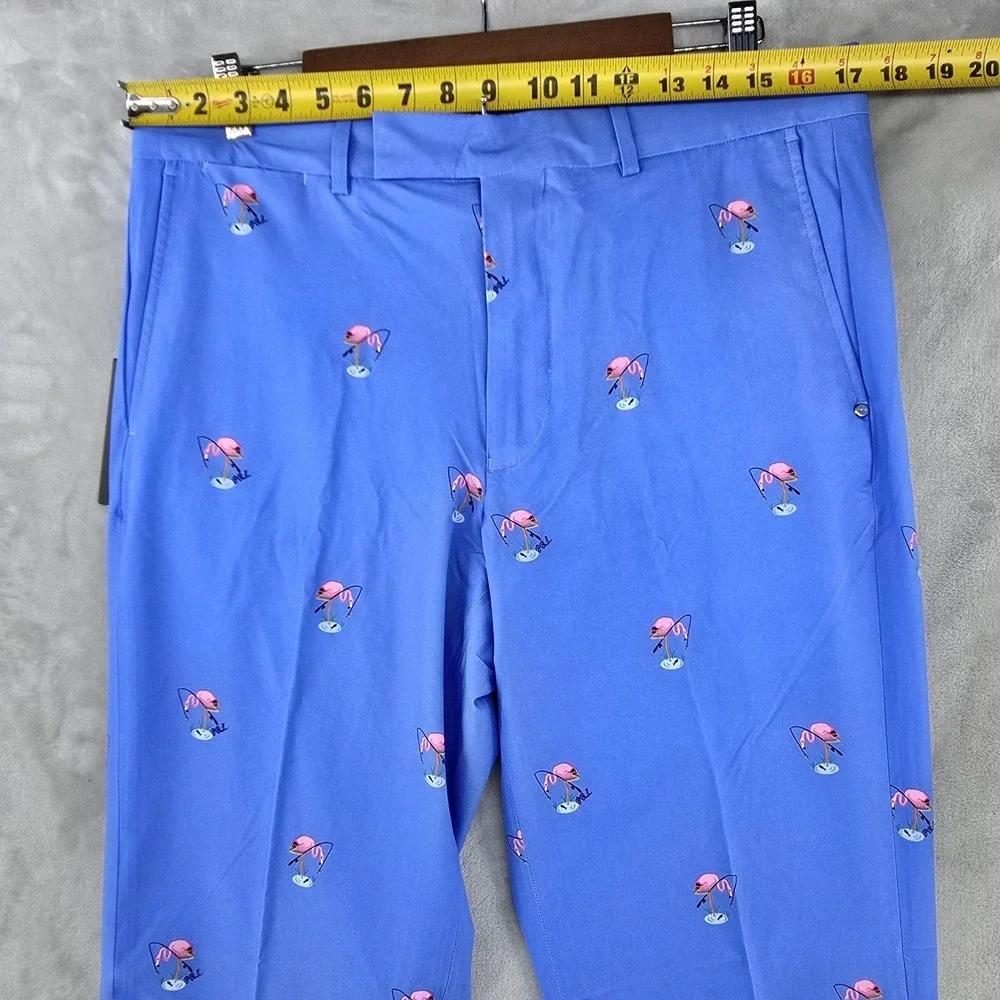 RLX Ralph Lauren Golf Performance Chino Mens 34x32 Flamingo‎ Fishing Wicking New